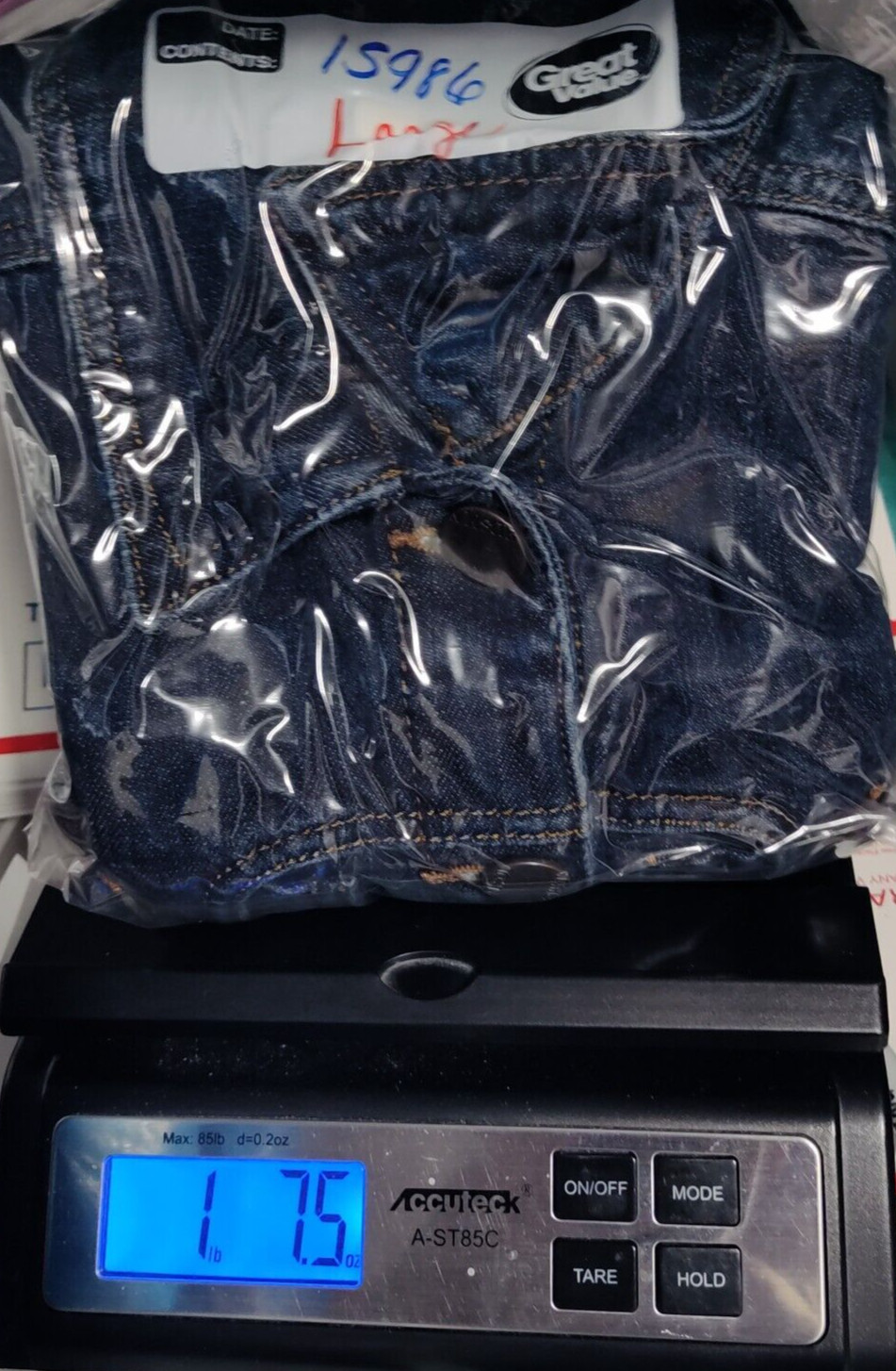 MANGO MNG JEANS Juniors Large Dark Wash Cropped Stretch Denim Jean Jacket thumbnail 16