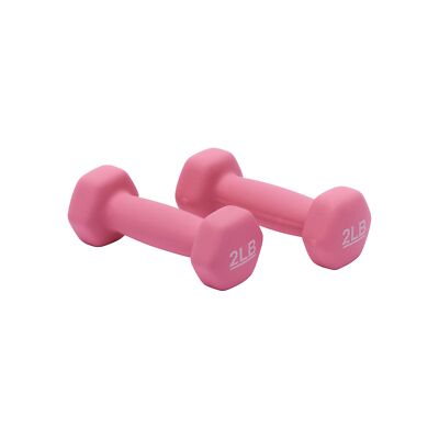 Basics Neoprene Coated Dumbbell Hand Weight Set pound lb