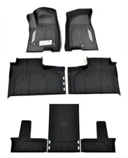 2021-2025 Tahoe Front 2nd & 3rd Row Premium All Weather Floor Liners Black OEM