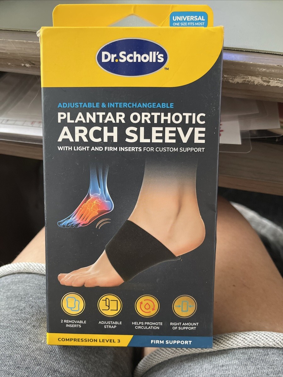 Scholl's Plantar Orthotic Arch Sleeve One Size Fits Most with
