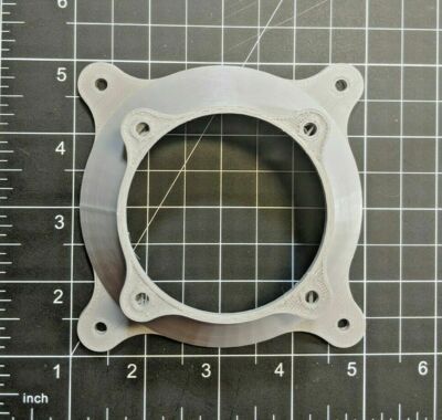92mm to 60mm Fan Adapter Flow Converter PC Mod Custom Panel Hose Mount Flange