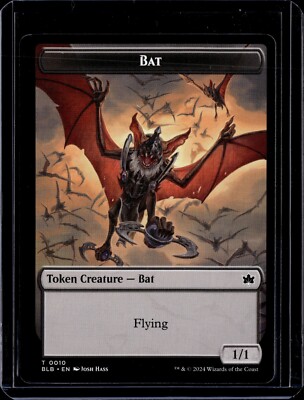 mtg cards that make bat tokens // Intrepid Rabbit - Foil Token Bloomburrow Bat // Warren Warleader Token Creature Bat Flying Power Timothar, Baron of Bats |