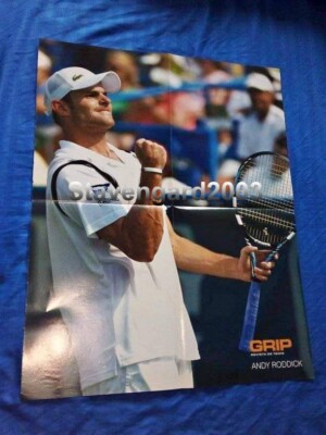 ANDY RODDICK - TENNIS - Poster - Grip magazine - Size 54 cm x 42 cm | eBay