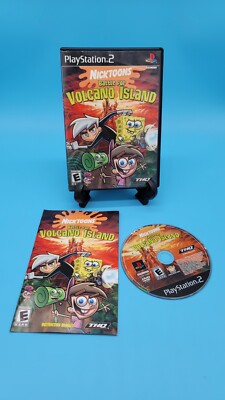 Nicktoons Battle for Volcano Island PS2 Complete Black Label