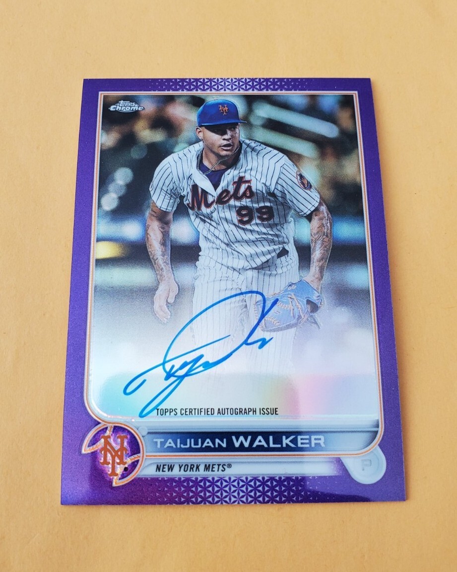 2022 Topps Chrome Purple Refractor /250 Taijuan Walker #CVA