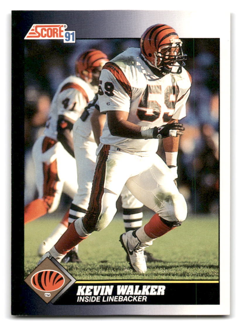 Kevin Walker 1991 Score #523 Cincinnati Bengals FOOTBALL