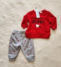 New baby boy Valentine's Day 2 piece outfit set " STOLE YOUR HEART"