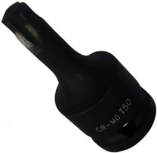 Aerzetix - Chiavi a bussola 1/2" - T50 - Cr-Mo - Nero in acciaio - C4210