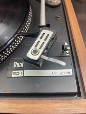 Vintage Dual CS 504 Turntable W/Dust Cover. Tested in Good Working