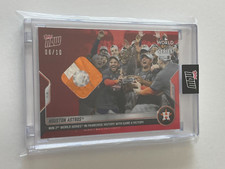 2022 Topps Now 1160 Houston ASTROS World Series Champion CELEBRATION Relic 06/10