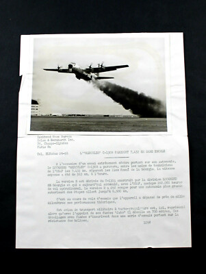 PHOTO AIRCRAFT LOCKHEED HERCULES C-130B + DESCRIPTION 18x13cm