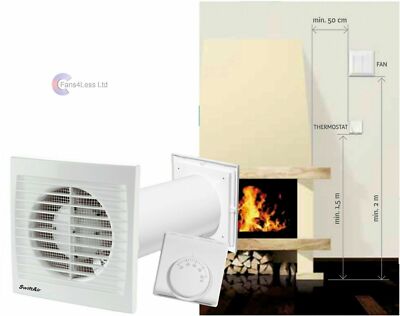 Distribute Warm Air One Room to Another Heat Extractor Room Fan