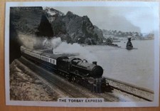Senior Service British Railways cigarette card 24. Torbay Express. Trains.