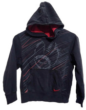 Nike Kids Boys Small Hooded Sweatshirt With Football Graphic