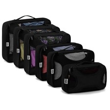 Packing Cubes for Suitcase 6 Colours Travel Organiser Set, 6 Pieces Lightweight