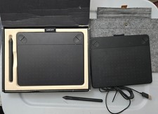 Lot of Two Wacom Intuos Small Tablets CTH-490, Includes Case, Cord, and Two Pens