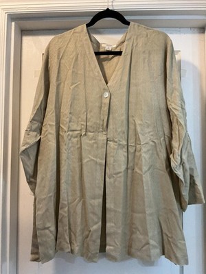 I magnin 100% silk overshirt M EUC
