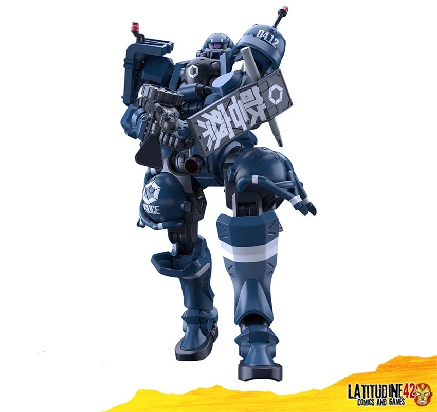 MODEL KIT BANDAI HIGH GRADE HG 1/144 MOBILE SUIT GUNDAM GQUUUUUUX POLICE ZAKU - Immagine 4 di 4