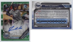 2019 Bowman Chrome Prospect Green Refractor /99 Ronaldo Hernandez #CPA-RH Auto
