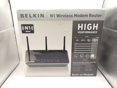 Belkin N1 MIMO Modem Router Boxed ADSL WiFi PC MAC NEU