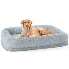 Extra Large Dog Bed - XL Dog Bed with Washable Removable Cover, Fluffy Waterp...