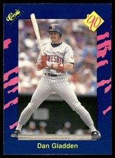 1990 Classic Blue Dan Gladden Minnesota Twins #148