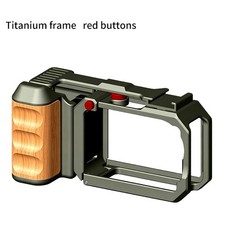 Wooden Hand Grip Metal Magnetic Cage Kit for DJI Action 5 Pro/4/3 Street Photo