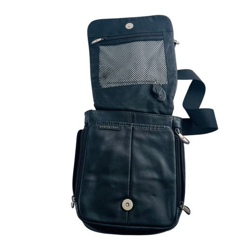 Travelon Sling Bag Nylon Crossbody Multiple Pockets Travel Black - Picture 2 of 7