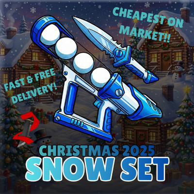  MM2 SNOW DAGGER + SNOW CANNON | CHEAPEST ON MARKET | FAST | GODLY SNOW SET  