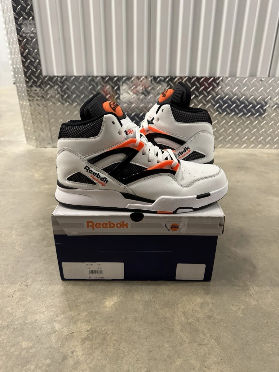 Reebok Pump Omni Zone II White/Black/Wild Orange for Sale