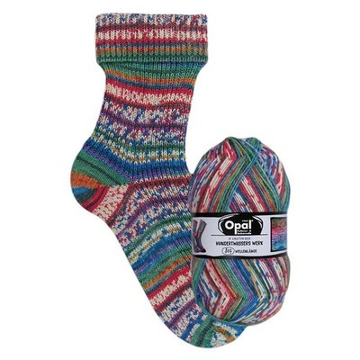 Opal Sock Yarn Hundertwasser 4,  superwash 4-ply 100g/465yd  #4053