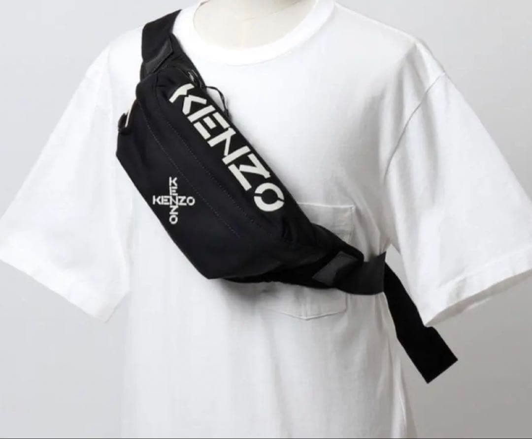 Kenzo Logo Body Bag Waist Pouch Belt Men'S Limited Edition Men's bags, stylish,