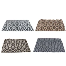 4 x 6 ft Waterproof Outdoor Rug Reversible Plastic Straw Patio RV Camping Rugs