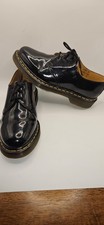 Dr Martens 1461 Patent Lamper Black Shoes UK 6 EU 39 Gloss Leather With Box