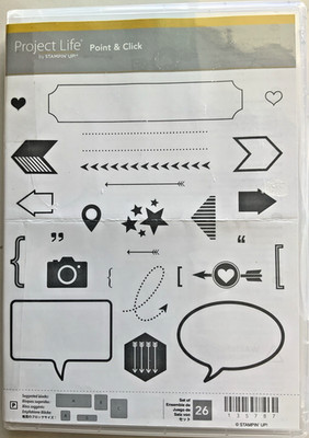 Project Life Stampin Up Stamp Set POINT and CLICK Retired Sets Camera Arrow
