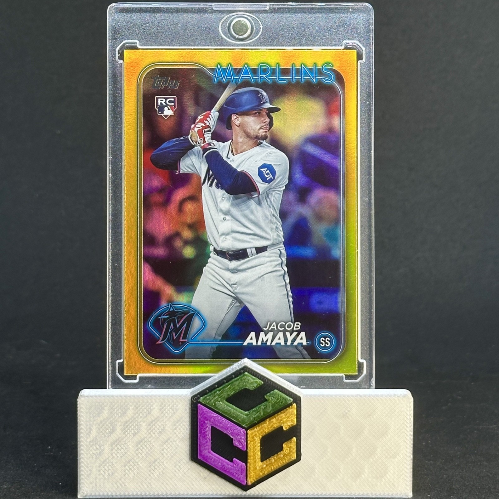 2024 Topps Gold Foil #144 Jacob Amaya Miami Marlins