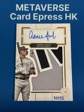 2025 Topps Definitive Ultra Patch Auto 10/12 Aaron Judge SSP Advertise Card