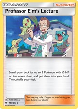 Professor Elm's Lecture (188/214) [Sun & Moon: Lost Thunder] Near Mint Pokemon T