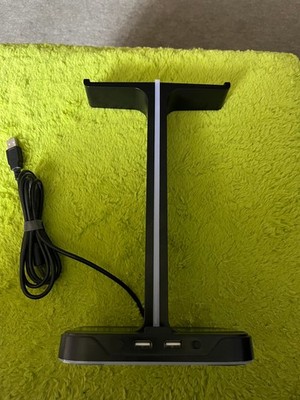havit Doppelter Kopfhörerhalter mit 2 USB-Ports