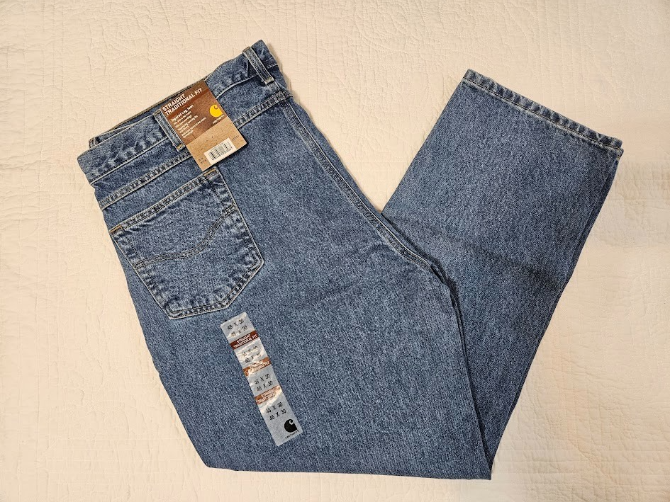 NEW CARHARTT B18 STW MENS STRAIGHT FIT TAPERED LEG JEANS MANY