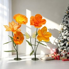 Modern Giant Artificial Flower 6 Head Fake Flower Wedding Party Event Home Decor