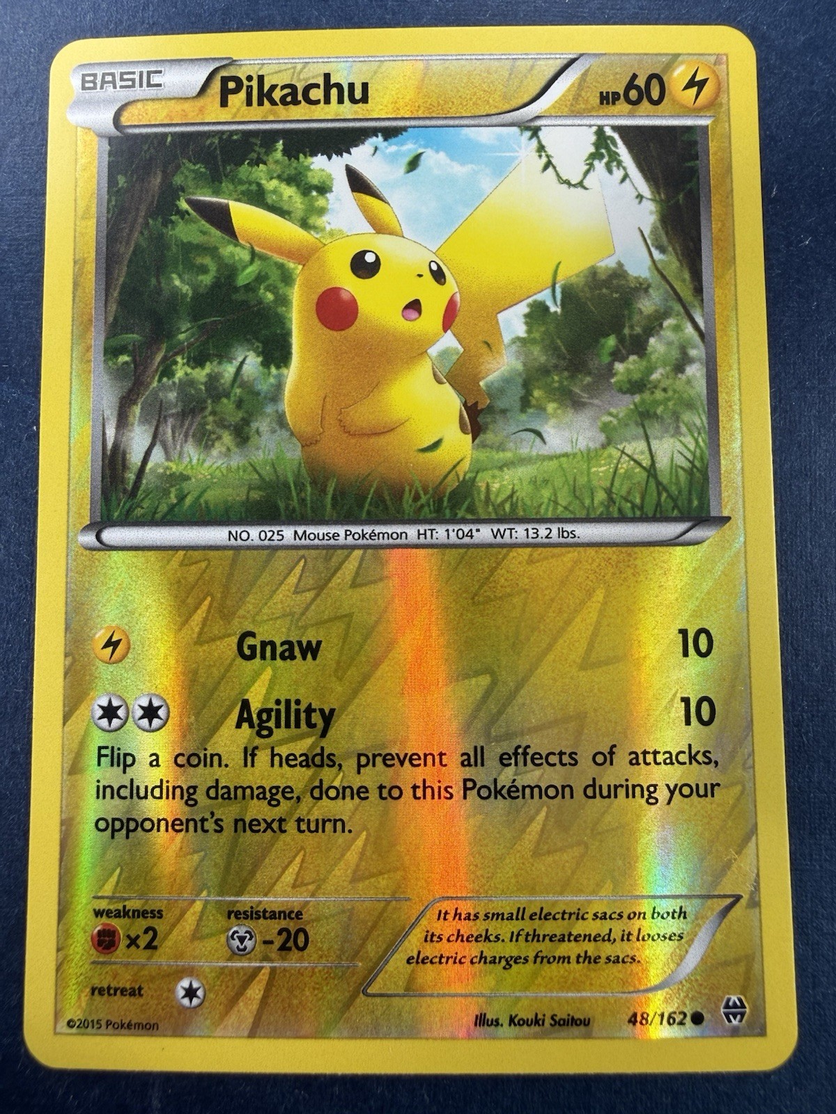 Pikachu 48/162 Breakthrough Reverse Holo Pokemon