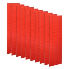 10 Sheet 1200 Pcs 10x10mm Self Adhesive Mirror Mosaic Tiles Sticker, Red