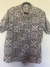 Vintage 1980s Makapuu Sportswear Made In Hawaii USA Men  s Aloha Shirt Size L