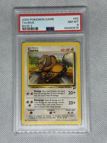 Tauros graded PSA 8 for sale on eBay