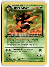 Dark Gloom 36/82 Uncommon Team Rocket Pokemon 1st Edition MP on eBay