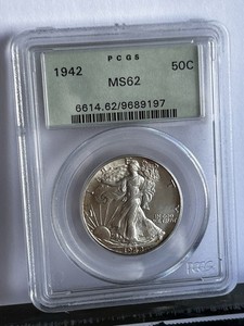 1942 Walking Liberty Half Dollar PCGS MS62