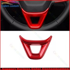 Cubierta de panel de tira de volante de coche rojo brillante para Chevrolet Trax 2023-25