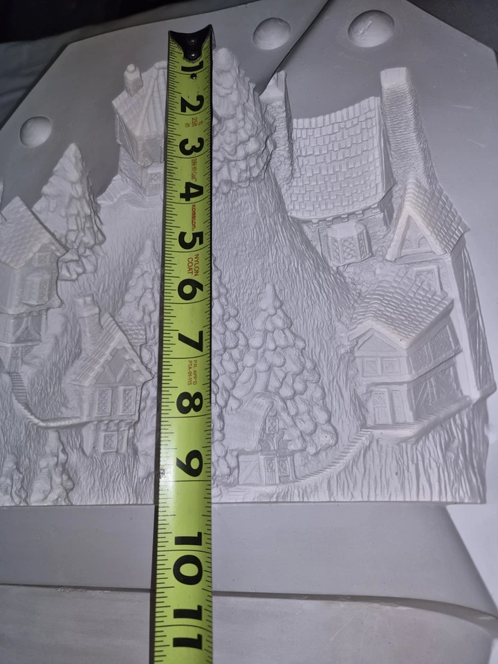 DE COLECCIÓN BYRON B674A ESCENA PUEBLO DE MONTAÑA CERÁMICA DESLIZAMIENTO MOLDE FUNDIDO DESLIZAMIENTO Foto 4 de 4