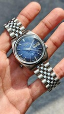 VTG Seiko Blue Textured Dial 7009 Japan Mens ...